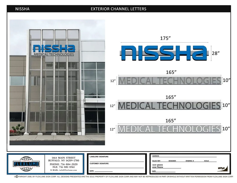 Nissha Medical Technologies - Channel Letter Design