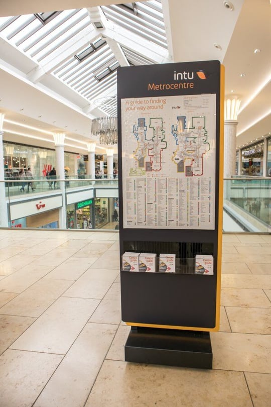 Shopping Mall Interior Wayfinding Sign