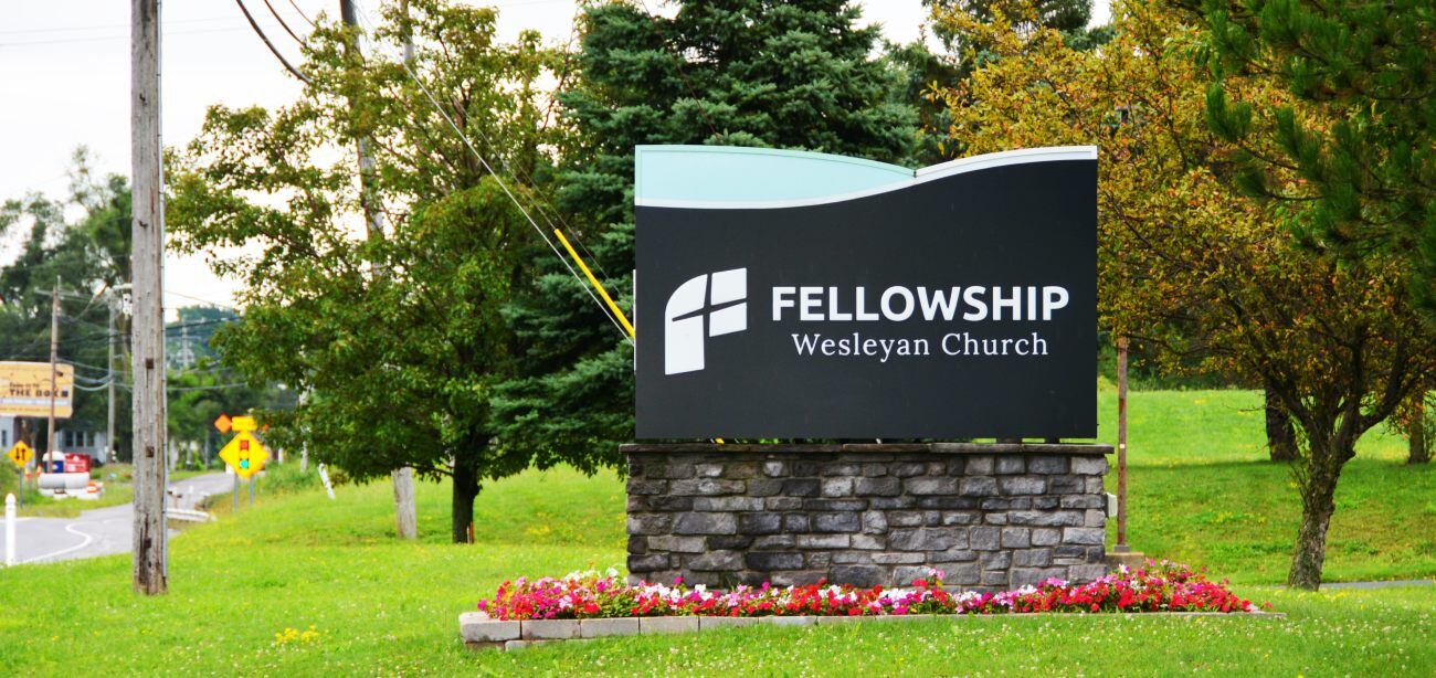 Fellowship Wesleyan Church - Custom Monument Sign